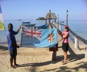 пазл Флаг Фиджи или островов Фиджи